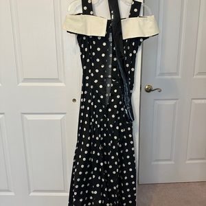 Vintage Marilyn Monroe style polka dot dress 100% cotton S